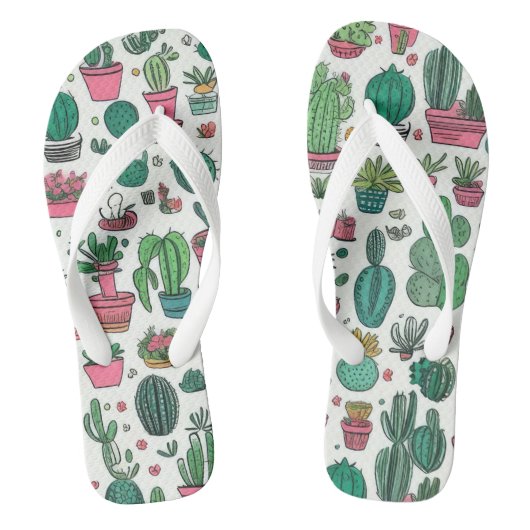 Cactussen vetplant teenslippers (Voetbed)