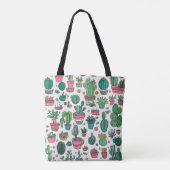 Cactussen vetplant tote bag (Achterkant)