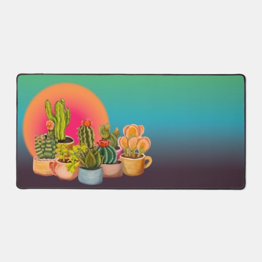 Cactussen & vetplanten Desk Mat (Voorkant)