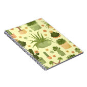 Cactussen, vetplanten: kamerplanten. notitieboek (Rechterzijde)