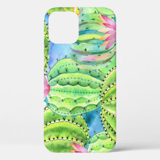 Cactussen Waterverf: Bloemen Zomer Ornament. Case-Mate iPhone Case