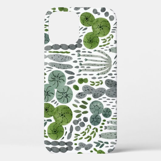 Cactussen Waterverf Handgeschilderd Patroon Case-Mate iPhone Case (Achterkant)