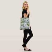 Cactussen Waterverf Handgeschilderd Patroon Tote Bag (Op model)