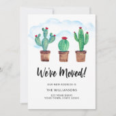 Cactussen We hebben verhuisd Bewegende aankondigin Aankondiging (Voorkant)
