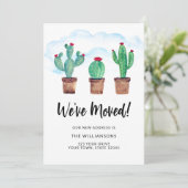 Cactussen We hebben verhuisd Bewegende aankondigin Aankondiging (Staand voorkant)
