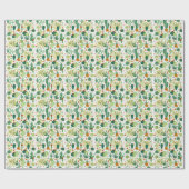 Cactussen witte achtergrond: graphics. cadeaupapier (Vlak)