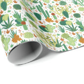 Cactussen witte achtergrond: graphics. cadeaupapier (Rol Hoek)