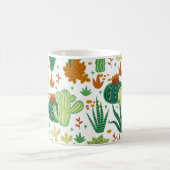 Cactussen witte achtergrond:  graphics. koffiemok (Center)