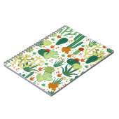 Cactussen witte achtergrond:  graphics. notitieboek (Linkerzijde)