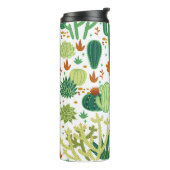 Cactussen witte achtergrond:  graphics. thermosbeker (Gedraaid links)