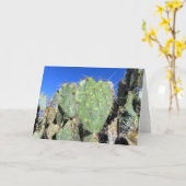 Cactusvijg Hartjes Kaart (Gele Bloem)