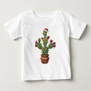 Cactusvijg met helder kleurrijke Kerstmis