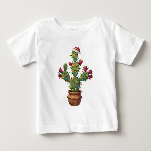 Cactusvijg met helder kleurrijke Kerstmis (Voorkant)