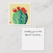 Cactusvijg Notitiekaartje (Voorkant / Achterkant)