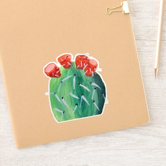 Cactusvijg Sticker (Notitieboek)