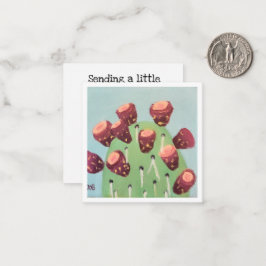 Cactusvijg Woestijn Cactus Notitiekaartje