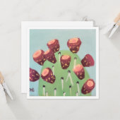 Cactusvijg woestijncactus kaart (Voorkant / Achterkant in situ)