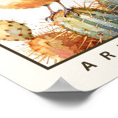 Cactuswinterkoning Staatsvogel van Arizona Poster (Hoek)