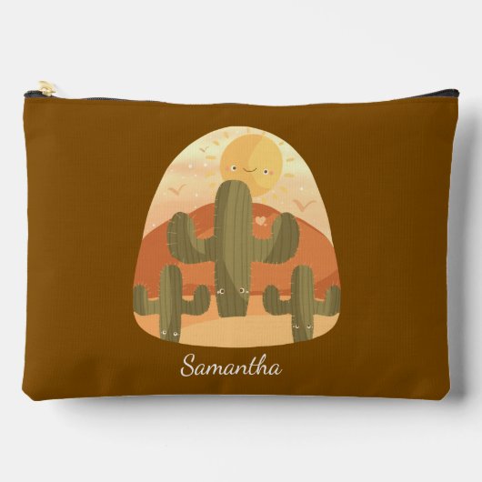 Cactuswoestijn met zon etui (Voorkant)