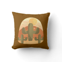 Cactuswoestijn met zon