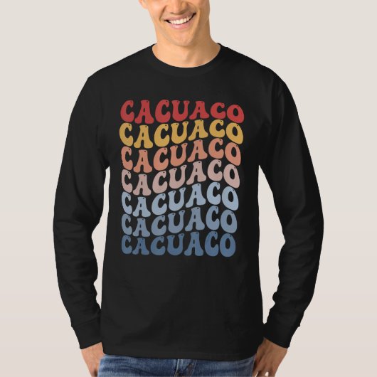 Cacuaco City Groovy Retro T-shirt (Voorkant)