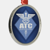 CAD ATC (diamant) Metalen Ornament (Rechts)