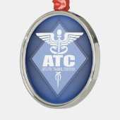 CAD ATC (diamant) Metalen Ornament (Links)