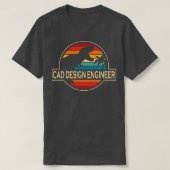 CAD Design Engineer Dinosaurus T-shirt (Design voorkant)