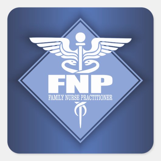 CAD FNP (diamant) Vierkante Sticker (Voorkant)