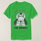Cad Monkey hoort geen aambeeld T-shirt (Design voorkant)