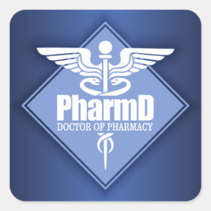 Cad PharmD (diamant) Vierkante Sticker