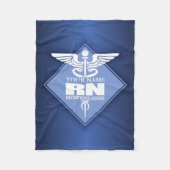 Cad RN (diamant) gepersonaliseerd Fleece Deken (Voorkant)