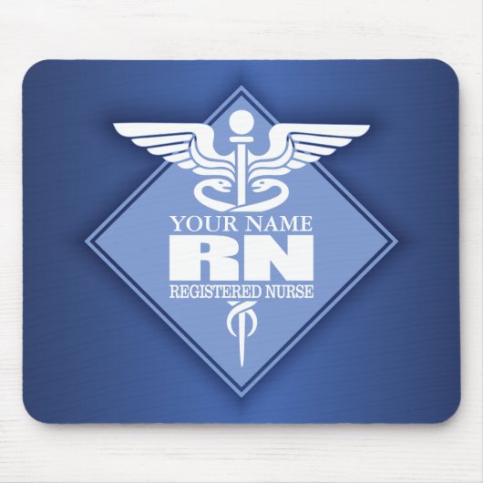 Cad RN (diamant) gepersonaliseerd Muismat (Voorkant)