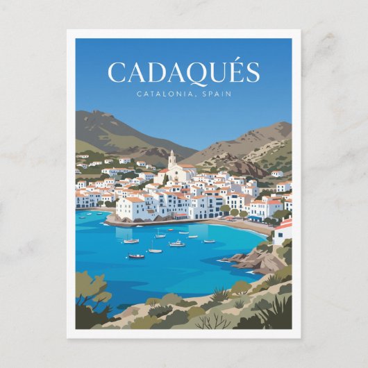 Cadaqués Spanje Briefkaart (Voorkant)