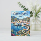 Cadaqués Spanje Briefkaart (Staand voorkant)