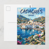 Cadaqués Spanje Briefkaart (Voorkant / Achterkant)