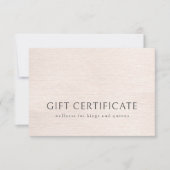 CADAUCHEQUE VOOR BEDRIJVEN, Beige Modern Minimalis (Voorkant)