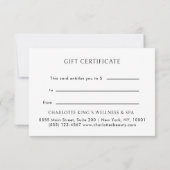 CADAUCHEQUE VOOR BEDRIJVEN, Beige Modern Minimalis (Achterkant)