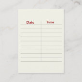 Cadaverine Beauty & Spa Salon Appointment Card Afsprakenkaartje (Achterkant)