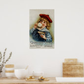 Cadbury ~ Cocoa Drink chocolade ~ GB 1890 Poster (Keuken)