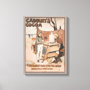Cadbury's Cocoa Advertentie Canvas Afdruk
