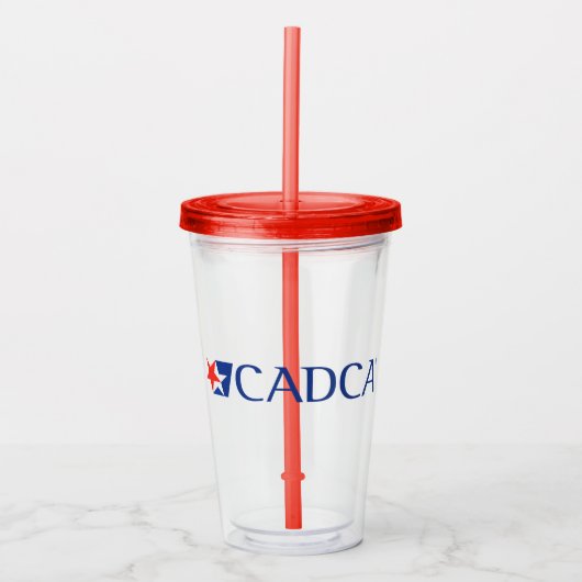 CADCA logo Acryltrommel Acryl Drinkbeker (Voorkant)