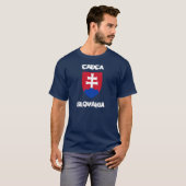 Cadca, Slowakije met wapenmantel T-shirt (Voorkant volledig)