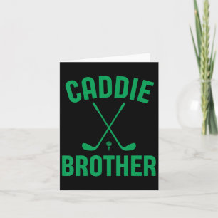 Caddie Brother Golf Club Golfen Golfer Schattige G Kaart