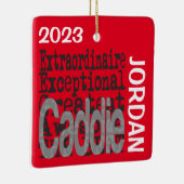 Caddie Buitengewoon DOUANE Keramisch Ornament (Rechts)