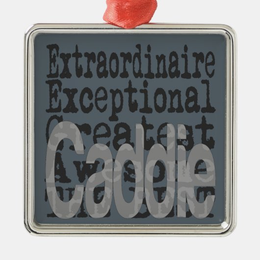 Caddie Extraordinaire Metalen Ornament (Voorkant)
