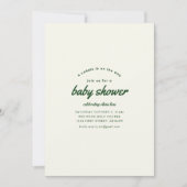 Caddie op de manier Golf Baby shower Uitnodigen Kaart (Voorkant)