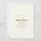 Caddie op de manier Golf Baby shower Uitnodigen Kaart (Voorkant)