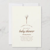 Caddie op de manier Golf Baby shower Uitnodigen Kaart (Voorkant)