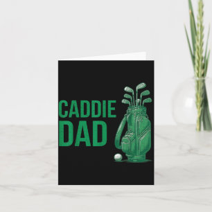 Caddie Papa Golfclub Vaderdag Golfer Ontwerp Kaart